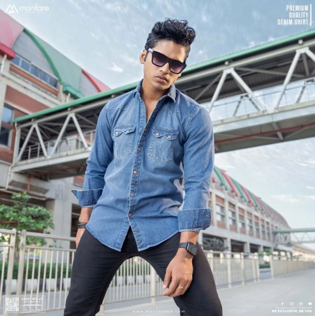 0124578oku.jpg Premium Denim Shirts for Men - Image 1